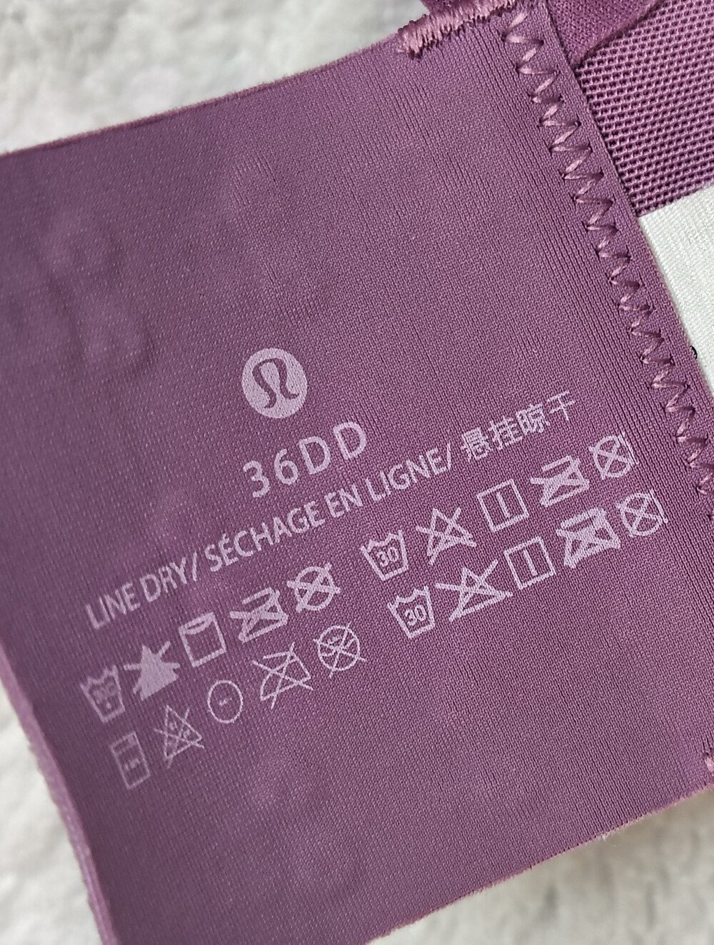 Lululemon AirSupport High Support Sports Bra - Vintage Plum Vivid Plum 36DD - Picture 7 of 13